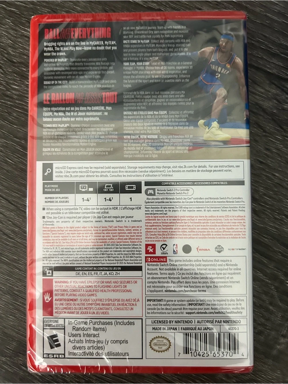 **NEW** **Sealed** NBA 2K26 Game for Nintendo Switch 2